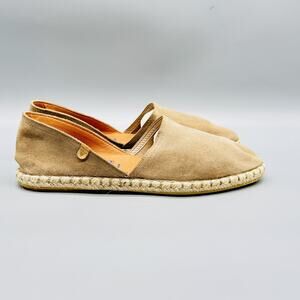 Verbenas Shoes Womens 9 Brown Suede Carmen Espadrille Slip On Flats Casual